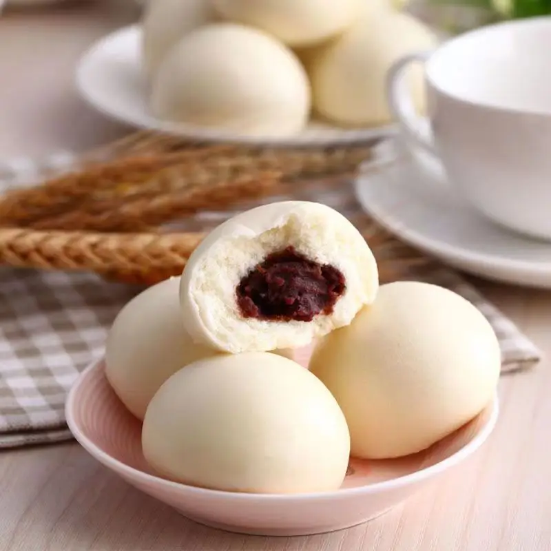 Quality Quantity Assured  Frozen red bean buns Snacks Steamed Red bean Pau Sweet Buns