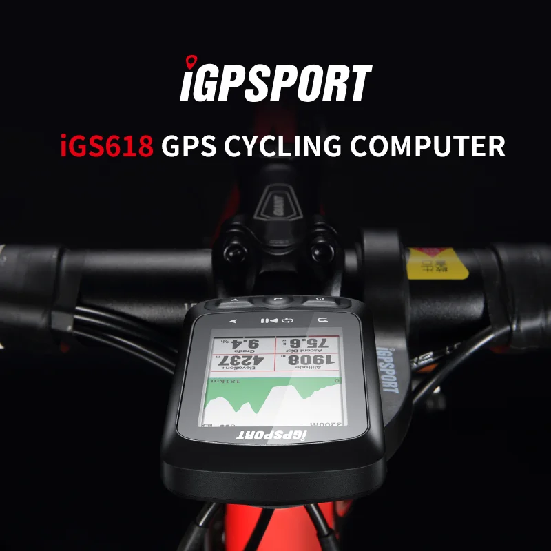 
iGS618 GPS bicycle computer can be used with bike speedometer for bike trainer 