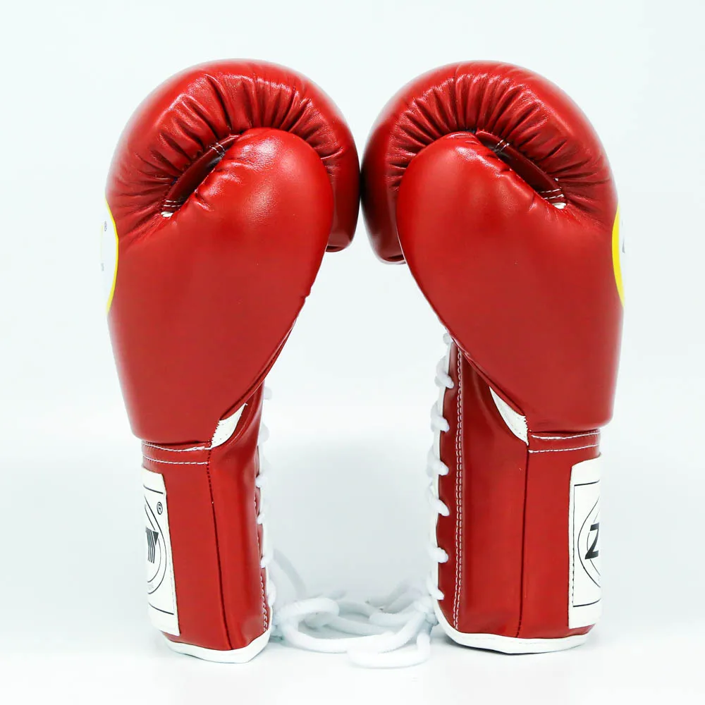 New Design Comfortable Shinny PU Leather Custom Logo Microfiber Boxing Gloves
