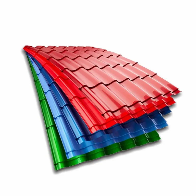 Ready to ship corrugated galvanized steel sheets Colored corrugated roof sheet  Zinc Coated Roofing Plate