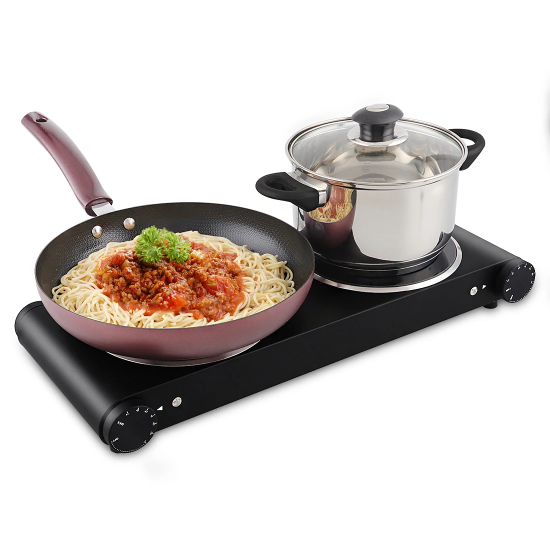 Heater Controller Portable Stove 12V Double Infrared Ceramic 2 Burner Cooker Stove Oven Hot Plate For Cooking Electric