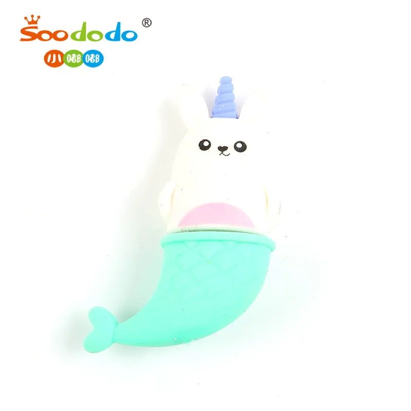 
3D Sea Animal Mermaid Unicorn Bunny Shaped Pencil Eraser Kids Eraser Promotion Products Promotional Eraser Rubber 5000 PCS EN71 