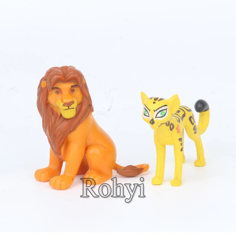 
12pcs/set Cartoon The Lion Guard King Kion Simba PVC Action Figures Bunga Beshte Fuli Ono Figurines Doll Kids Toys for Children 