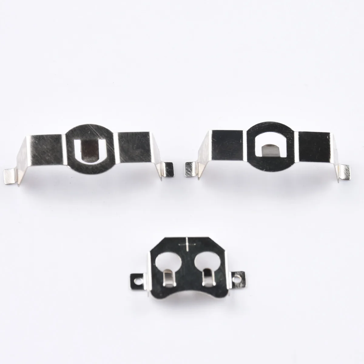 customized metal stainless steel flat leaf spring aaa cr2032 spring battery electrical contacts