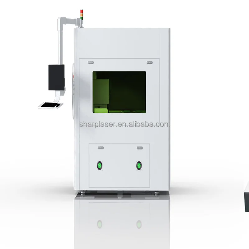 thin plate enclosed small mini fiber laser cutting machine jewelry gold silver aluminum metal 1000w 1500w 2000w 3000w