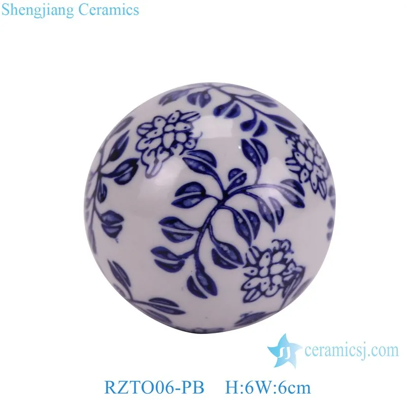 Jingdezhen blue and white shape beautiful design for your selection ceramic ball