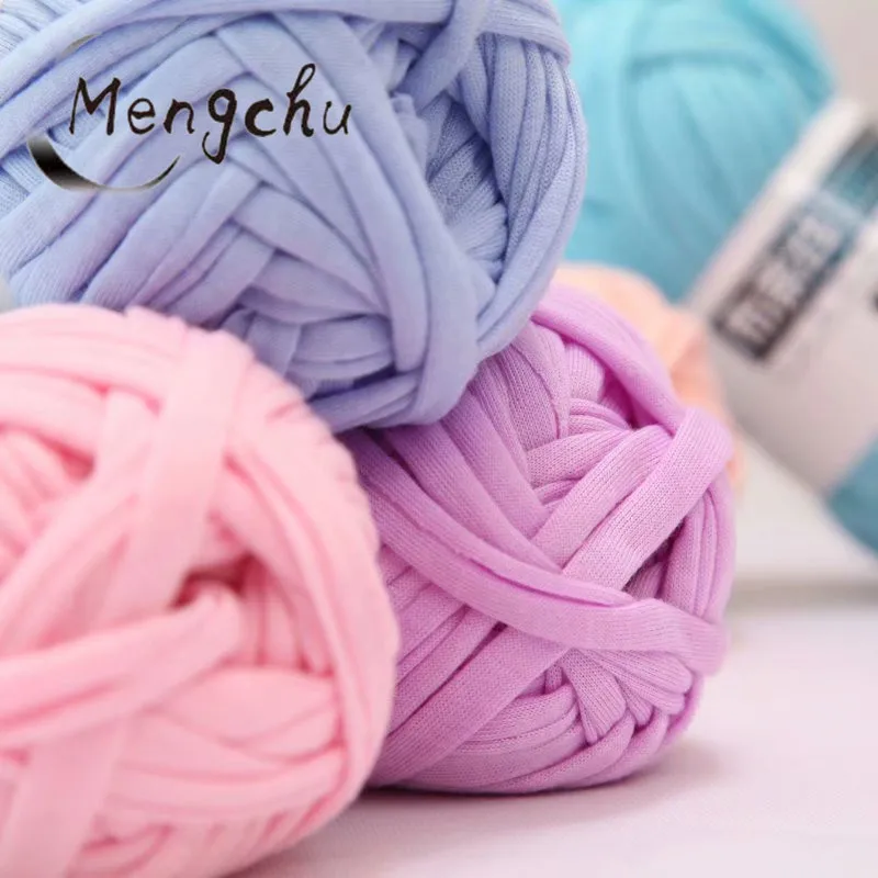 T-shirt Yarn 100g China Manufacturer Knitting Handbag Crochet Blended Fancy Yarn For Weaving  yarn crochet