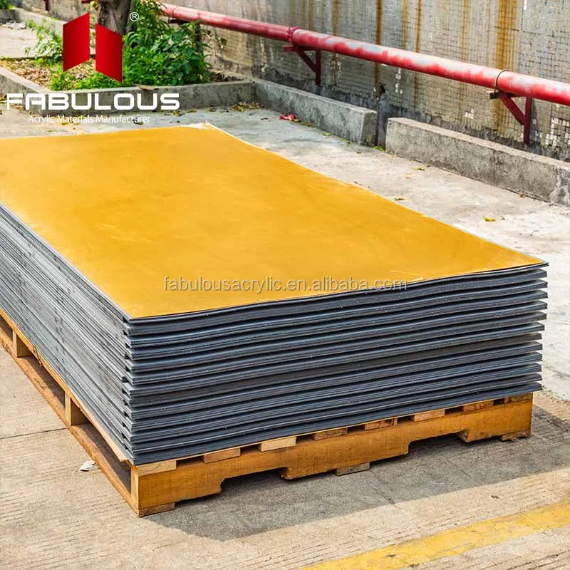 Оптовая продажа УФ акриловый лист pmma 0,8 мм золотой цвет 4 фута x 8 футов акриловый самоклеющийся зеркальный лист
