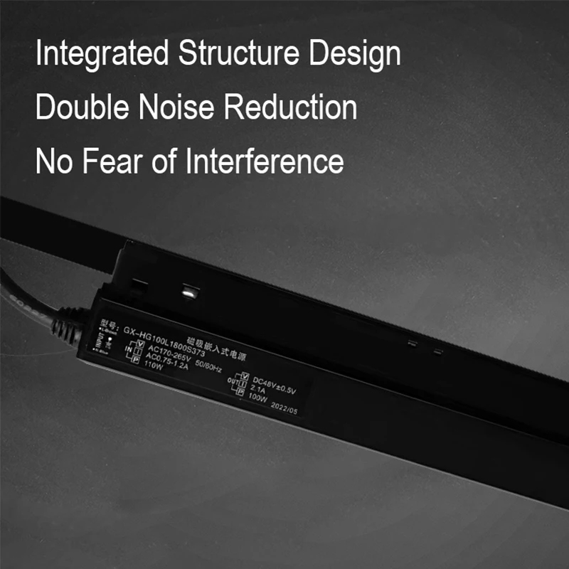 Magnetic Rail Led Shop Light Track Magnetic suction lamp power supply based on 48V