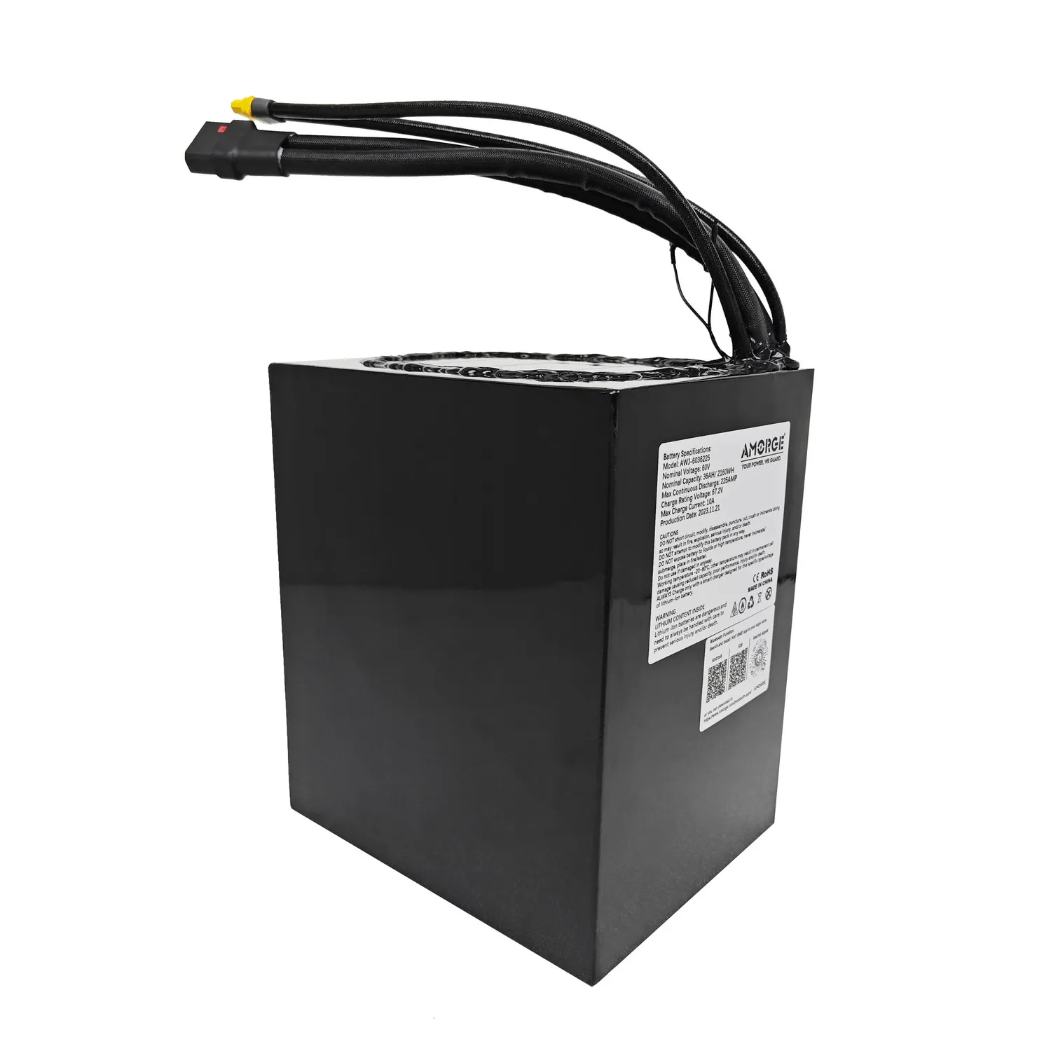 AMORGE 60V 36AH 225AMP литиевая батарея с ANT Bluetooth BMS