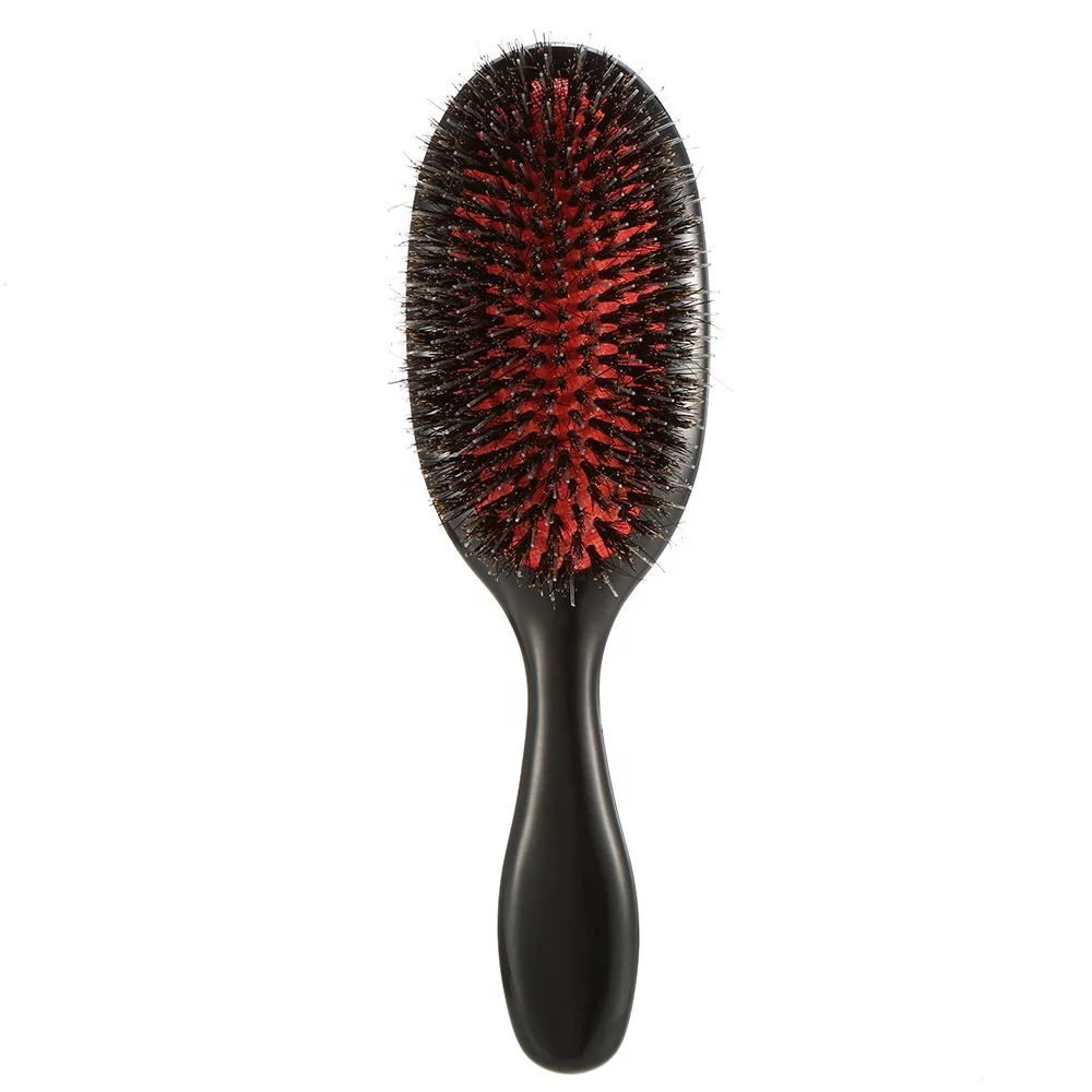 1PC Oval Boar Bristle & Nylon Hair Comb Anti-static Hair Scalp Massage Comb Hairbrush Salon Hair Brush Styling Tool