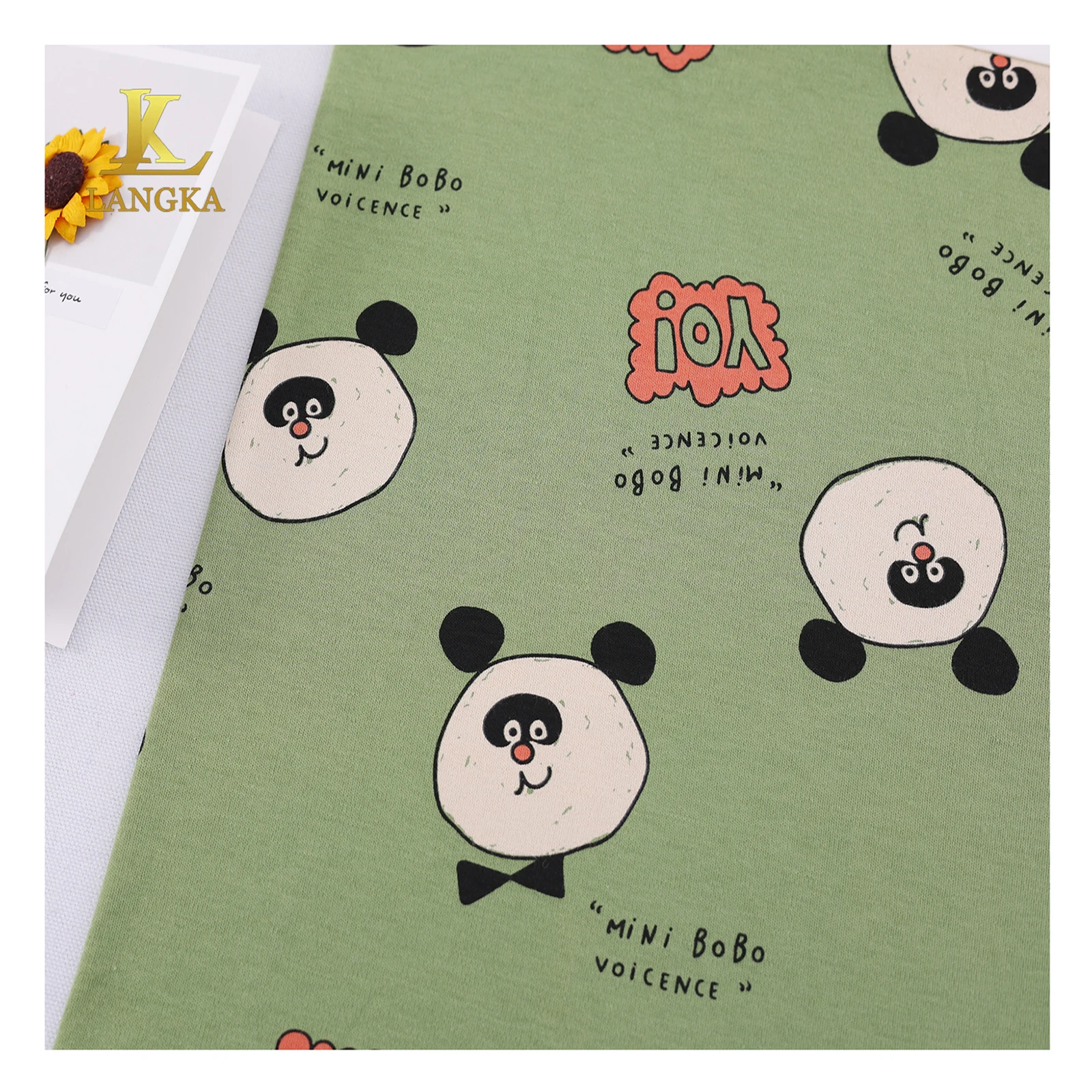 Langka Suppliers Wholesale 140GSM Knitted Combed Pure 100 T Shirt Single Cotton Jersey Fabric Clothes Material For Clothing