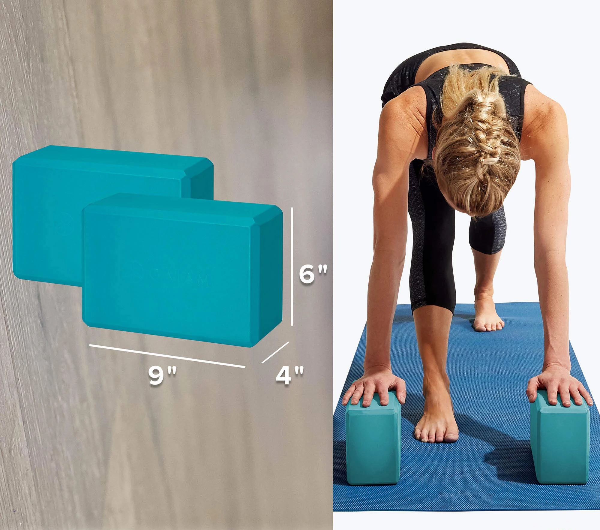 Wholesale Eco Friendly Custom EVA Yoga Block Custom Logo Printed Yoga Brick Manufacture Yoga Blocks