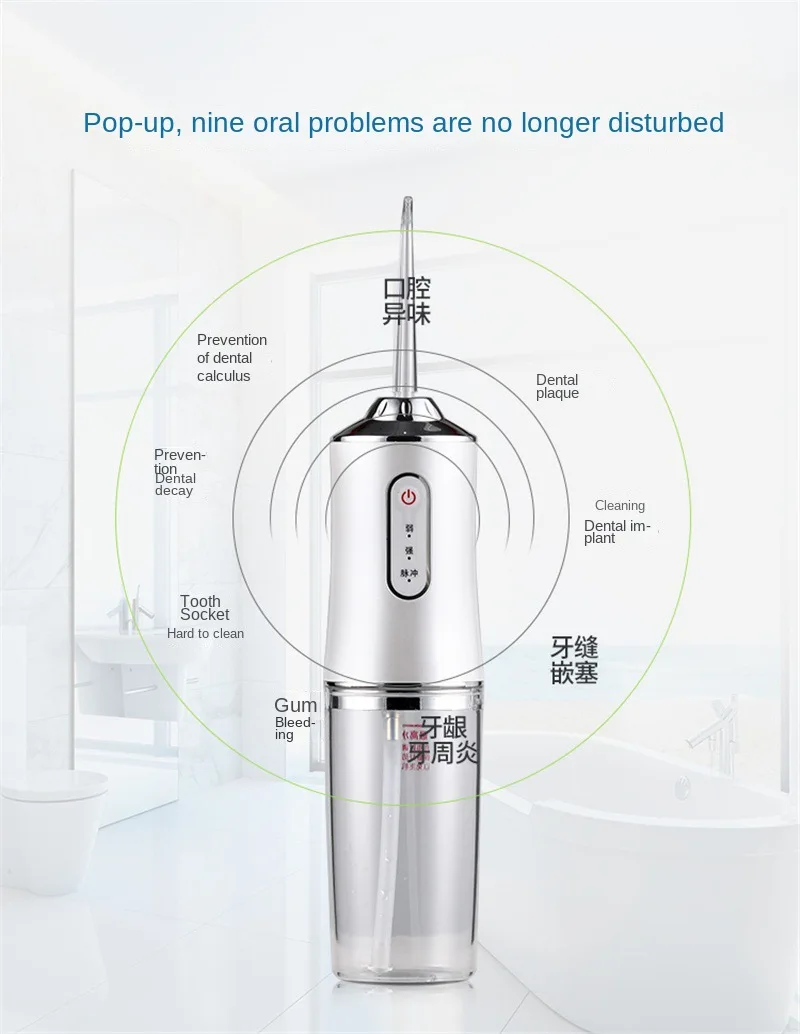 Wholesale Oral Hygiene Water Dental Flosser Electric Cordless Oral Irrigator Water Flosser for Teeth Clean