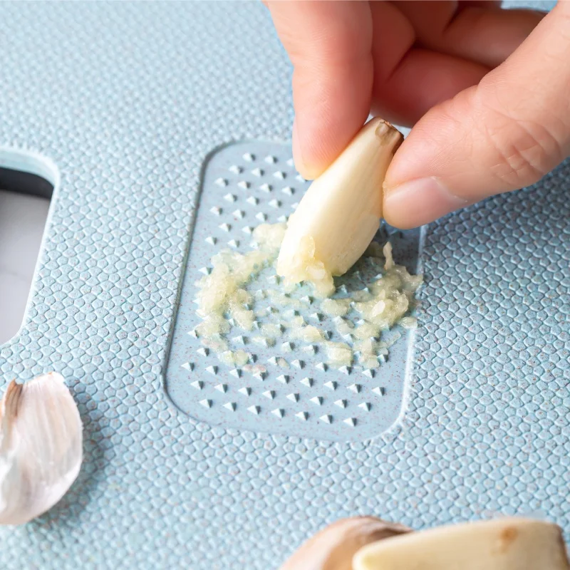 ZHENGLI Kitchen Plastic Chopping Board TPR Edge Cutting Board Chopping Blocks Wheat Straw Plastic Chopping Board