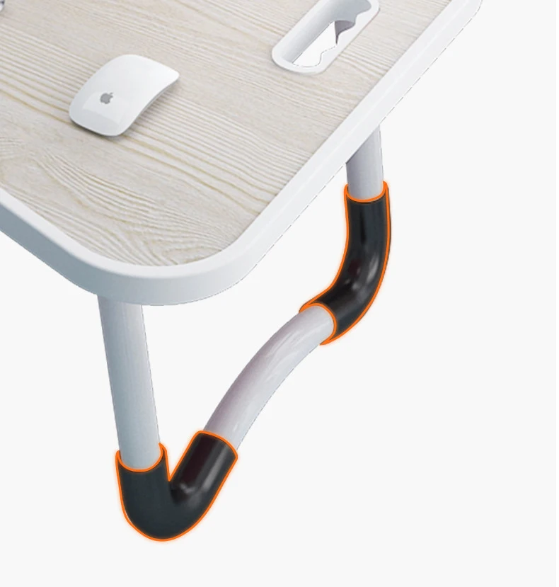 Foldable Computer Desk Simple Table Modern Study Bed Desk Laptop Table Colorful Design Folding for Home Office Plastic Wood FX