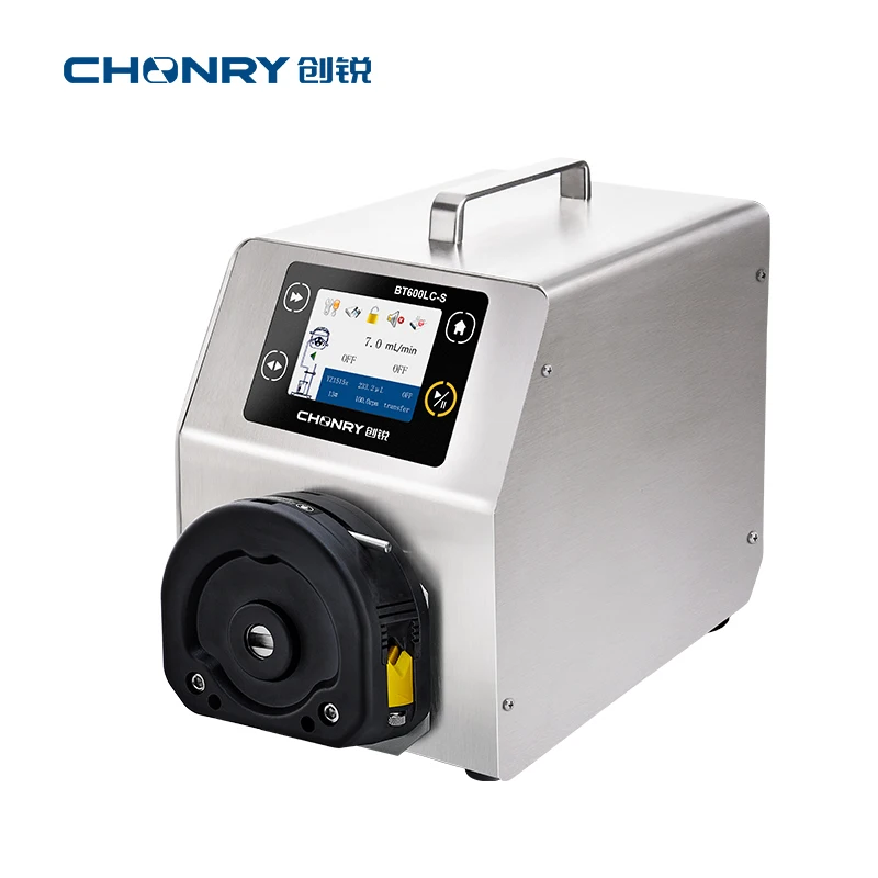 CHONRY BT600LC-S multi channel peristaltic pump price high flow speed control continuous liquid
