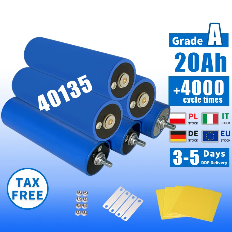 40135 3 2 В 20Ah 30Ah 15AH EV LF 20AH цилиндрическая ячейка C40 LiFePO4 аккумуляторная батарея для электромобилей