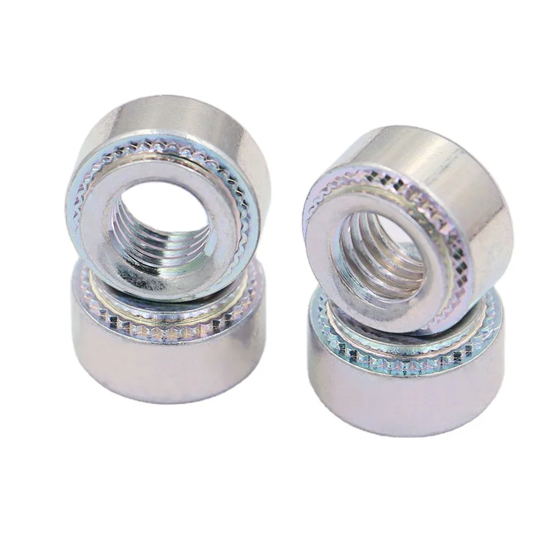 Precision custom steel threaded sheet metal self clinching nuts