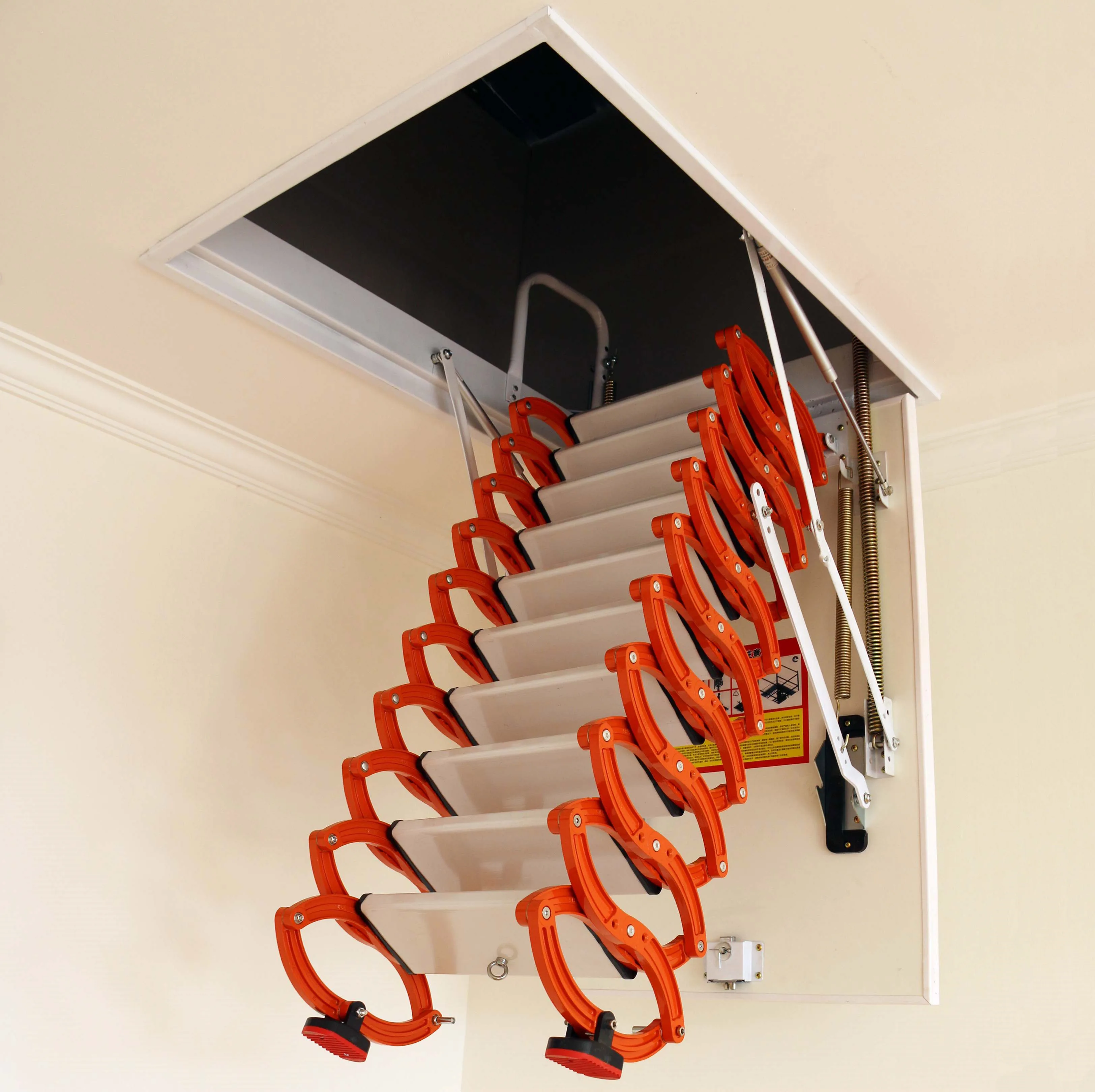 Indoor Ceiling Access Drop Down Attic Folding Ladder Stairs