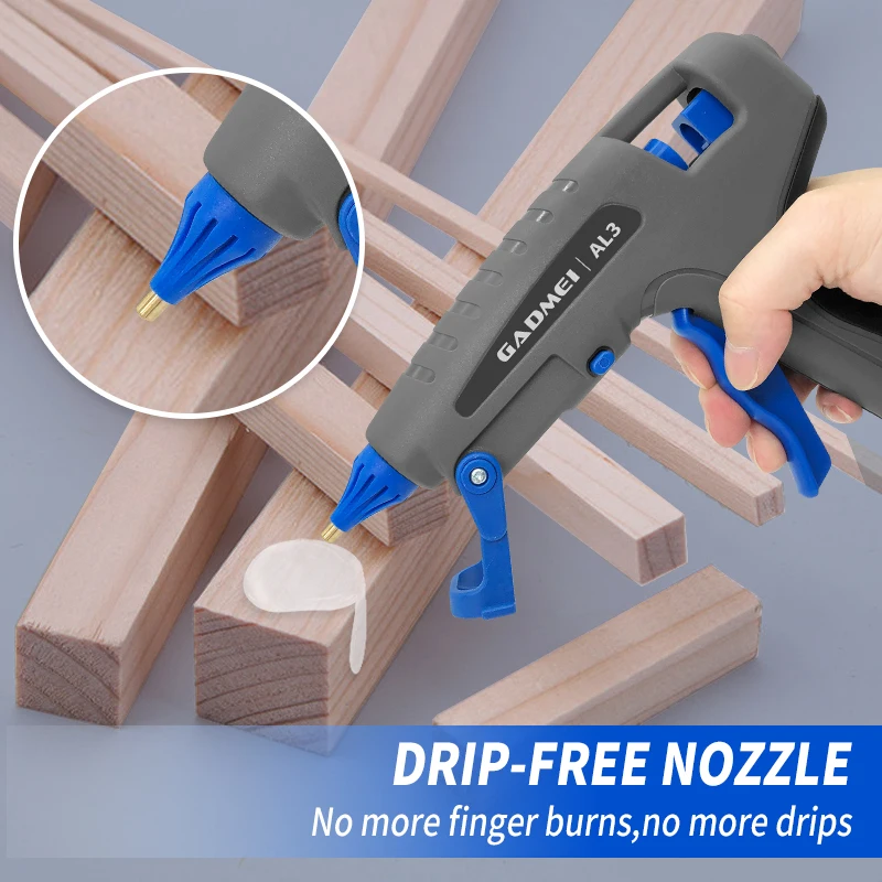 Diy tools glue gun 20w 40w 100 watts 200w set holder hot melt glue gun and hot glue sticks 11 mm 7mm