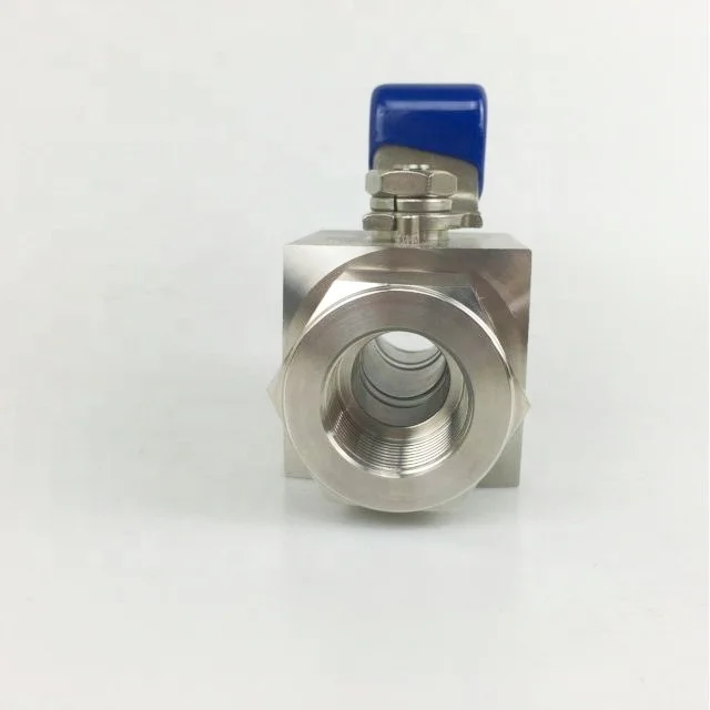 NAI-LOK Stainless Steel Forged 6000psi High Pressure 2-Way Double Ferrule Compression Fittings 1 inch CNG Ball Valve for Gas