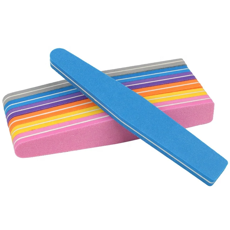 Washable Disinfectable 100/180/240 Sponge File Professional Nail Buffer