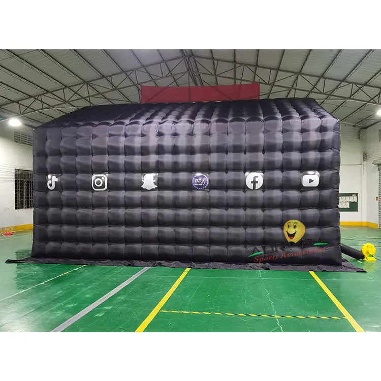 Black Inflatable Tent Tente Gonflable Outdoor Movable Nightclub  Portable Winter Inflatable Party Tent For Events
