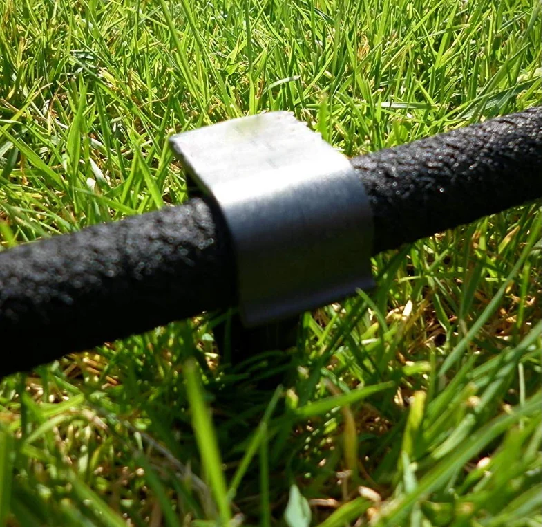 Ground Securing Pegs Garden Hose Ground Stakes for Seeper Hose Soaker Hose Drip Line Weeping Pipe
