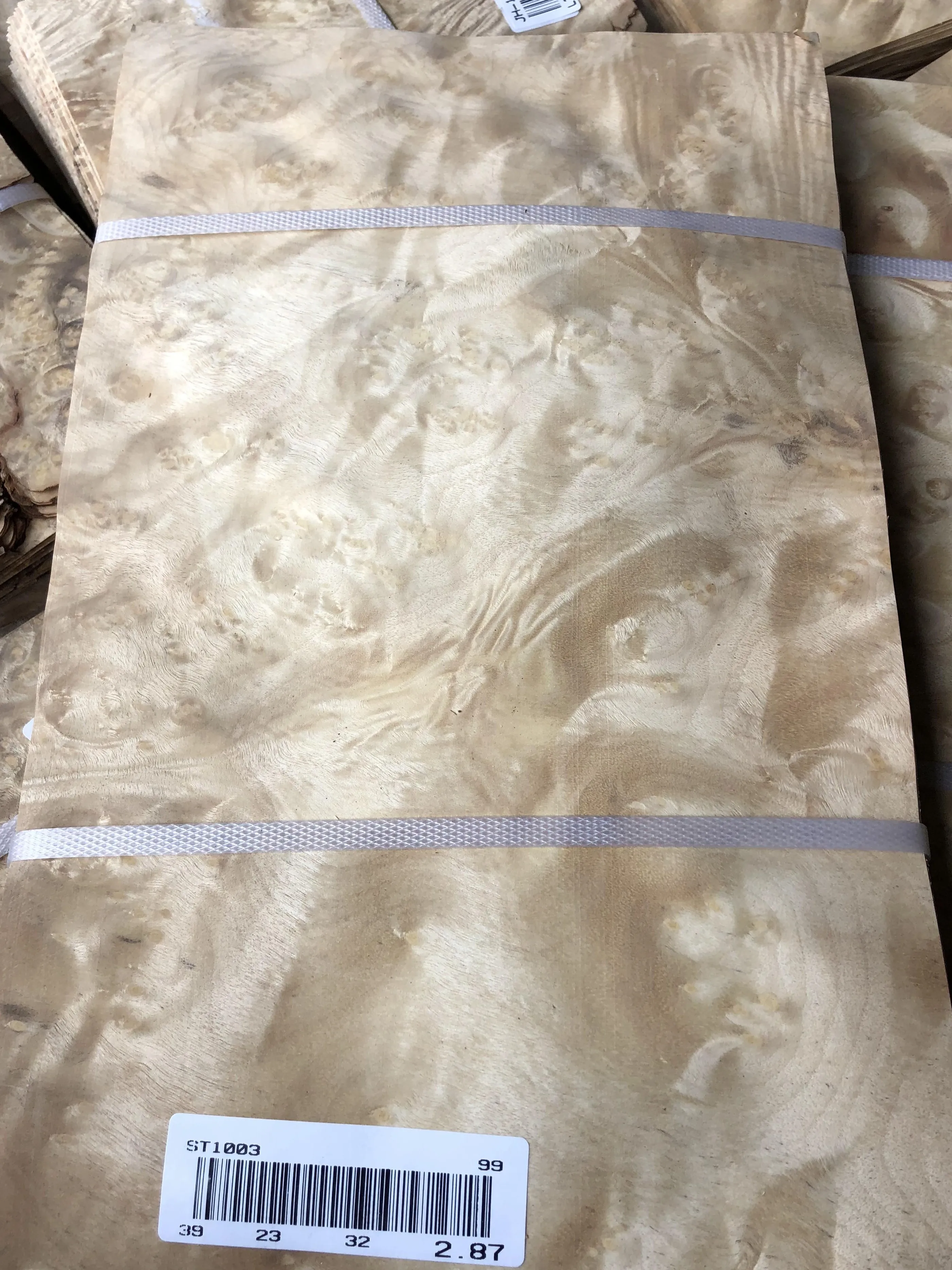 Factory Natural Golden Madrone Burl Wood Veneer Plywood Sheet Golden Madrone Burl Wood Veneers 0.45mm for Furniture