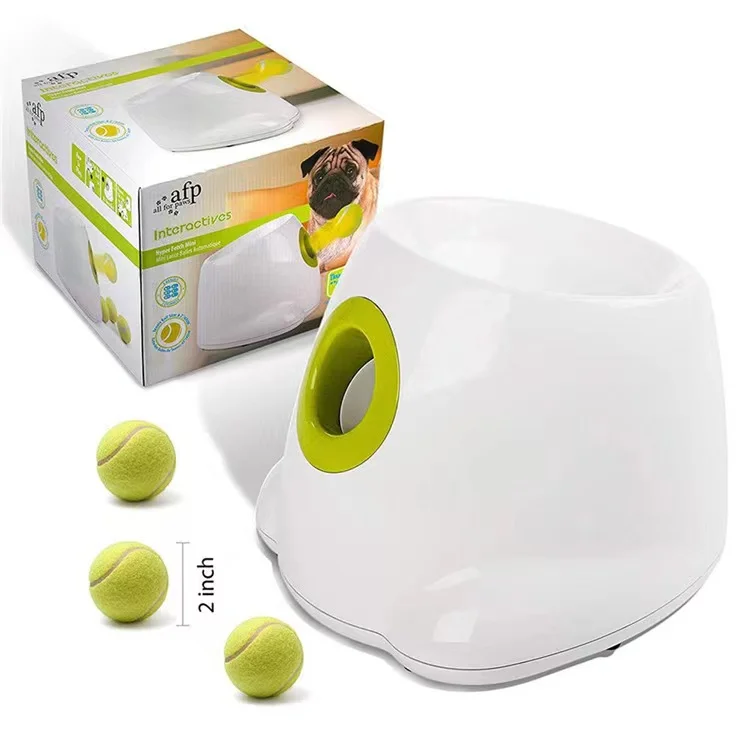 A400 New Arrival Dog pet toys Tennis Launcher Automatic throwing machine pet Ball throw Section emission with 3 balls
