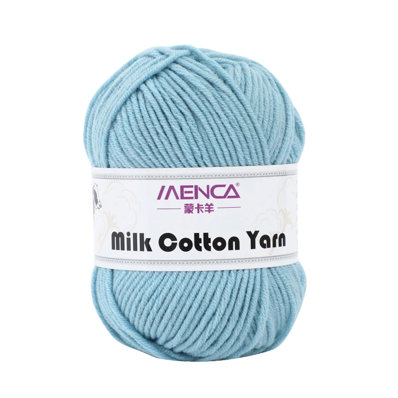 Milk Cotton Yarn 5ply for Hand Knitting Multi 92 Colors 12s/5 Middle Thickness 9# Needles Baby Yarns Thread