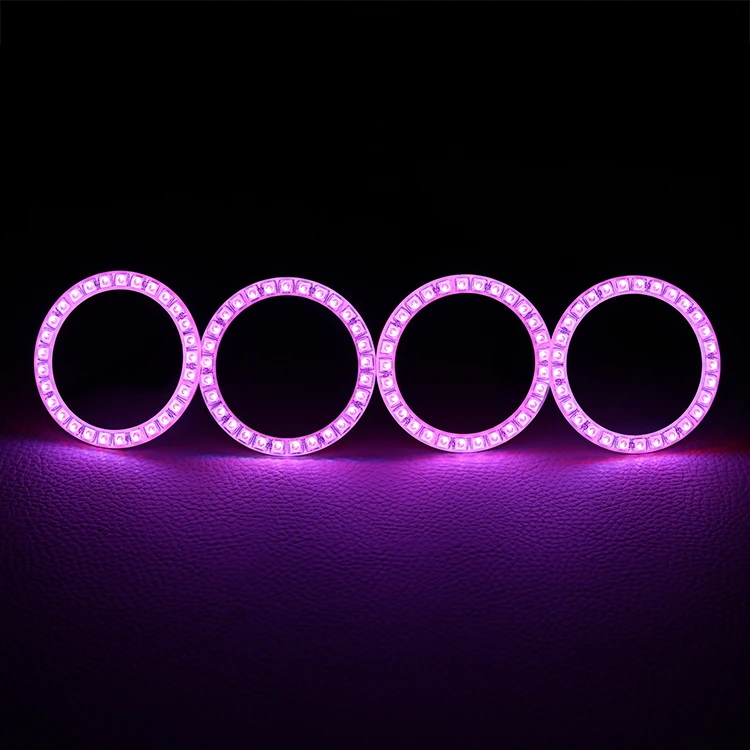 Auto Light System  Led Multi Color Fog Lights Halo Ring RGB Flowing Kits for Ford Fiesta  2005-2008