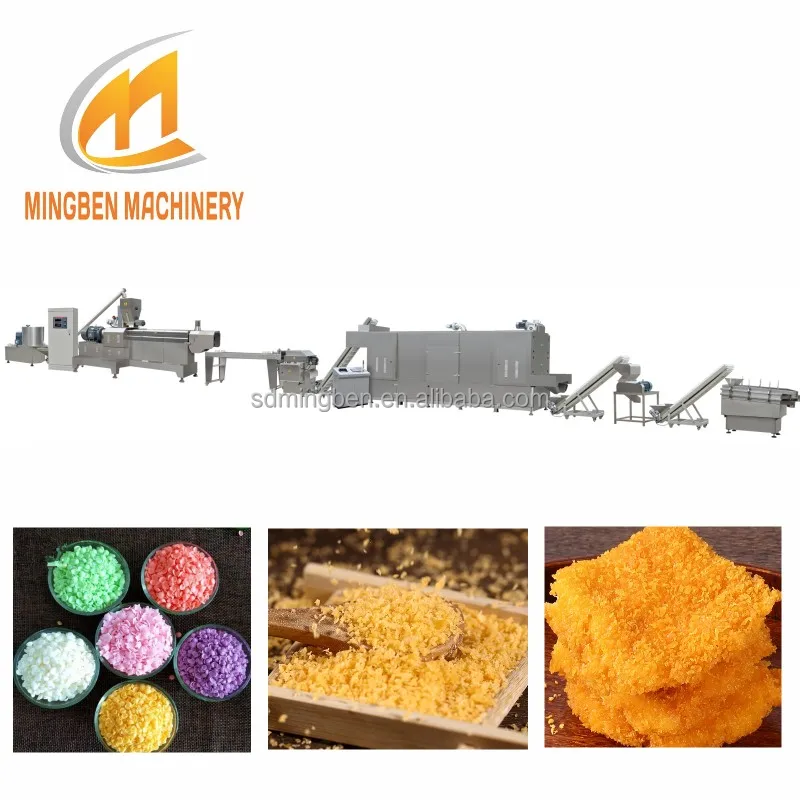 Multi-functional bread crumbs drying machine extrusion bread crumb process line for sale