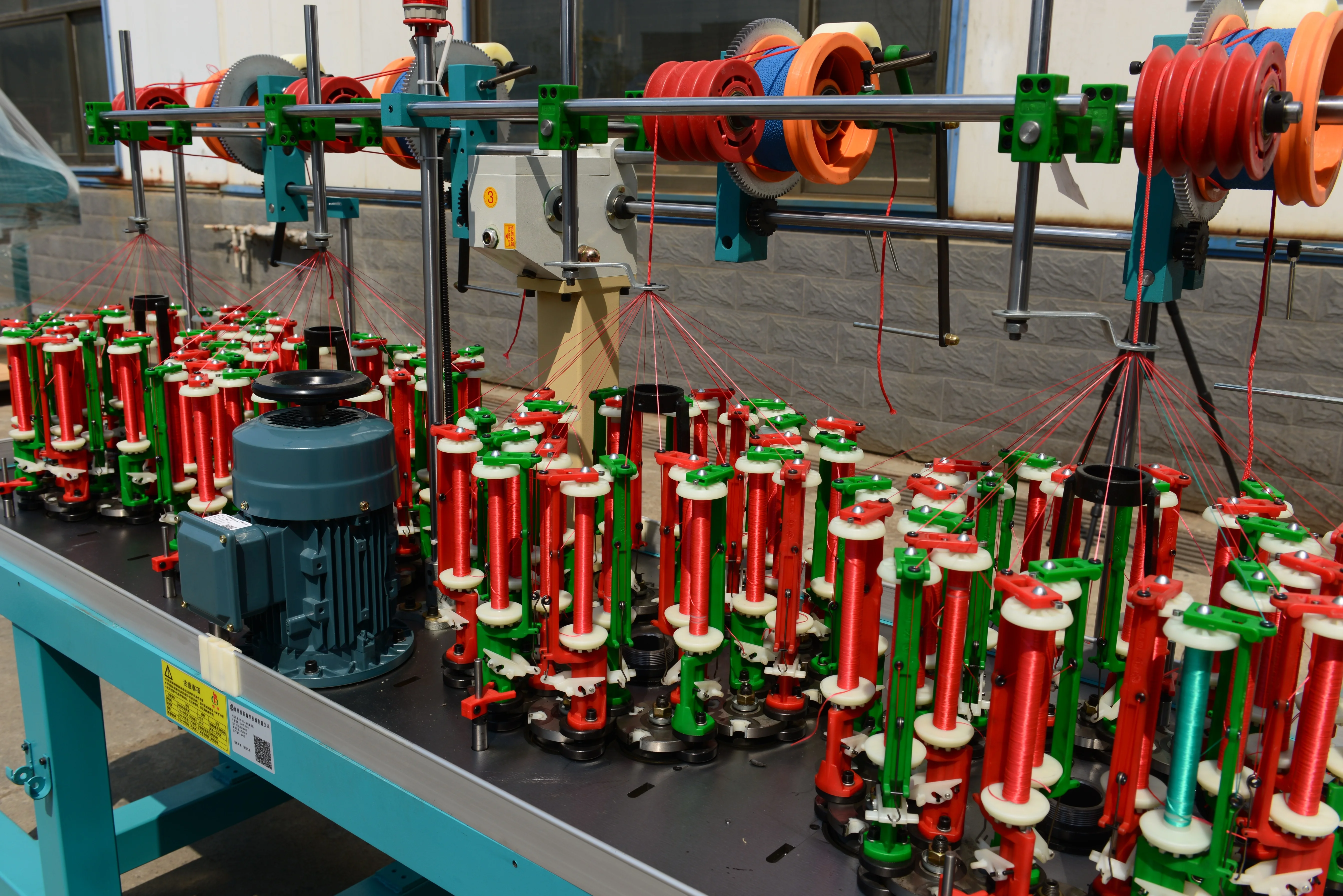 xuzhou henghui high speed cloth cord drawing string round shoelace 48 spindle braiding machine