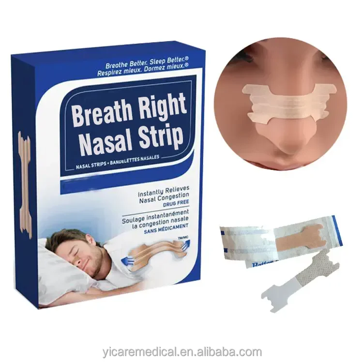 2023 Hot Sale Disposable High Effective Sleep Right Aid Anti Snoring Breathe Better Nasal Strips