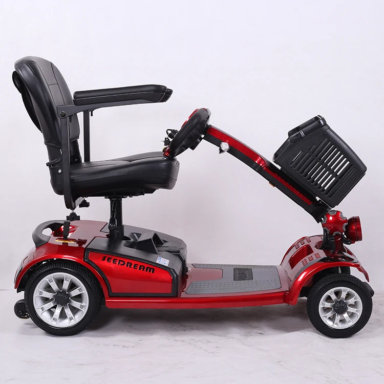 lianmei atv 250W folding lightweight electric mobility handicapped scooter for old / disabled people