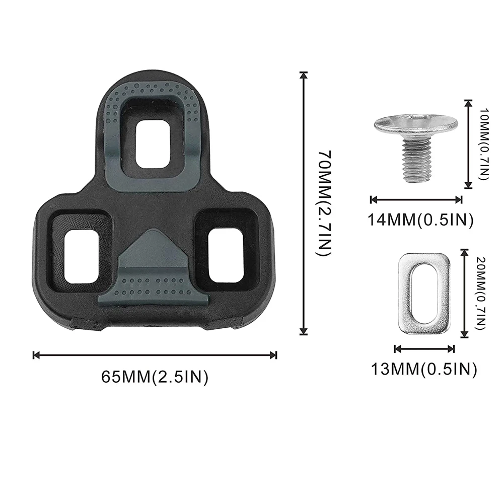 Road Bike Pedal Cleat Self-Locking Pedal Compatible With LOOK KEO Ultralight Bike Pedal Bicycle Accessories Cycling Cleats Black