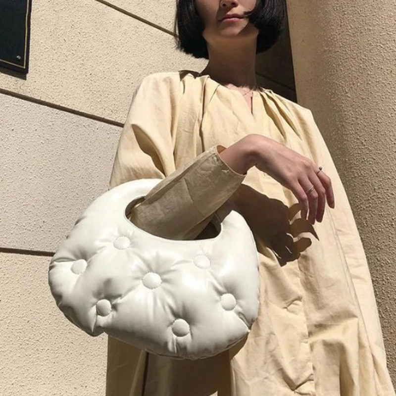 Autumn and winter new fashion bubble niche independent designer down handbag