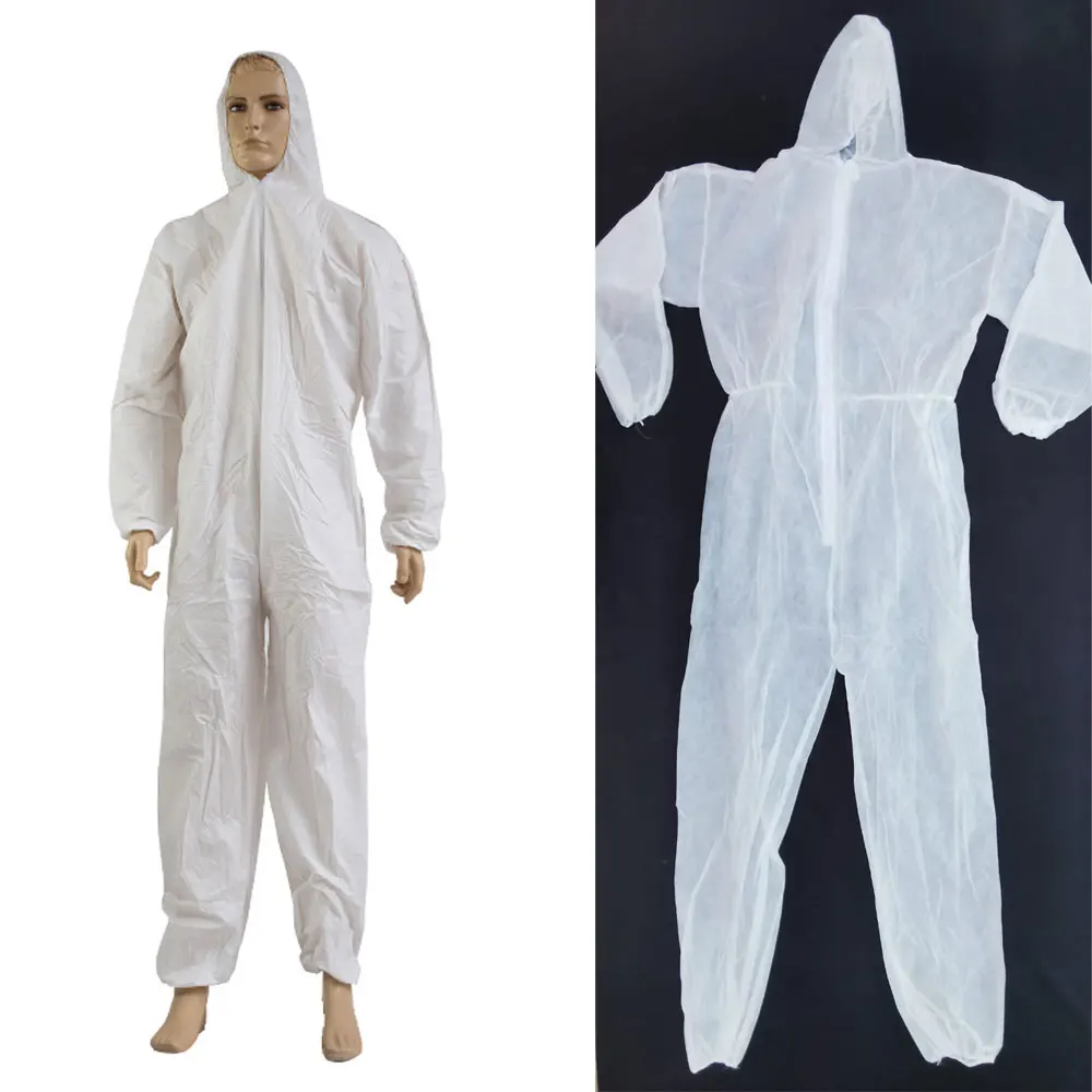 Industry Disposable Coverall Type 5 Nonwoven Coverall Chemical Suite Paint Suits