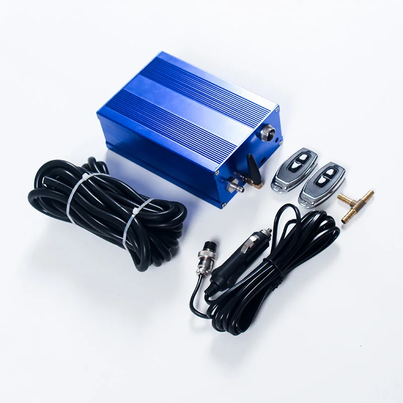 hot sale vacuum pump actuated two valves muffler for car exhaust system modify for racing loud sound