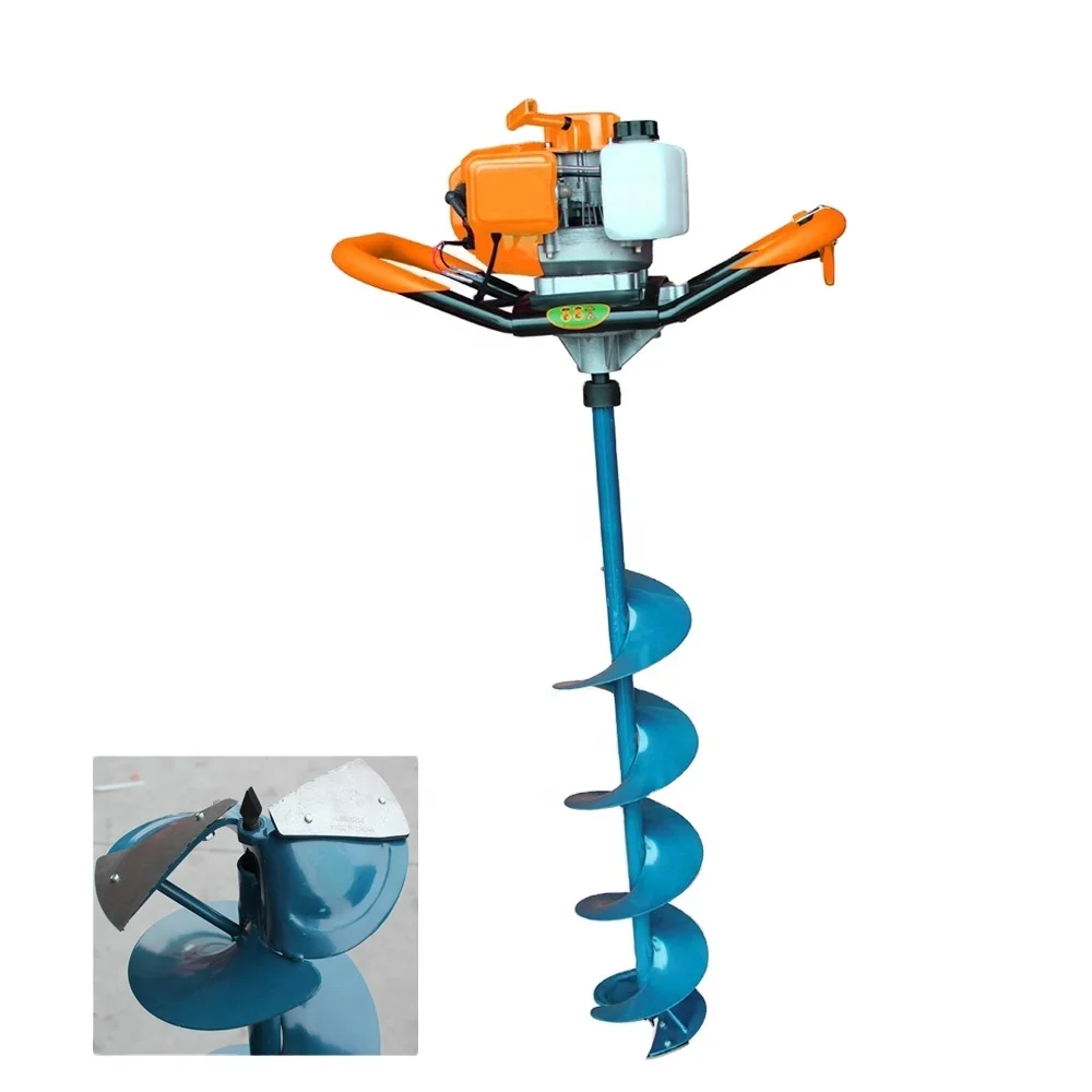 High quality Ice drill for fish man in winter and cold area with power hole digger on ice ground