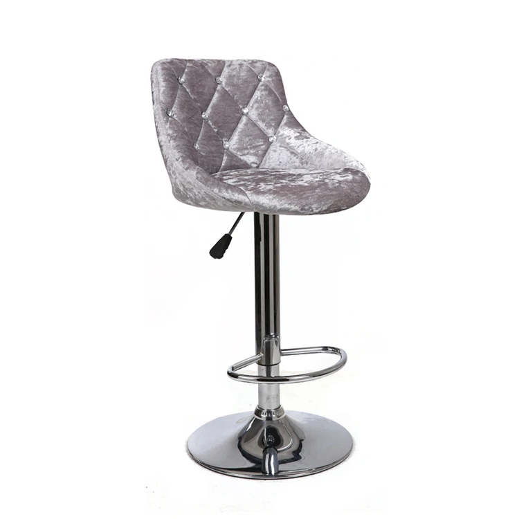 Leather/fabric kitchen design colorful swivel bar chair