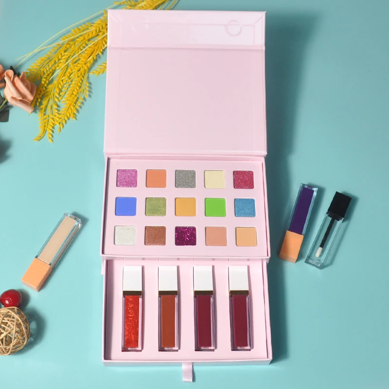 diy cruelty free vegan custom makeup eyeshadow palette with lip gloss private
