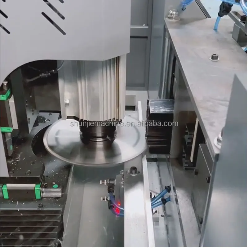 3 axis CNC aluminum profile end face milling machine for door and window