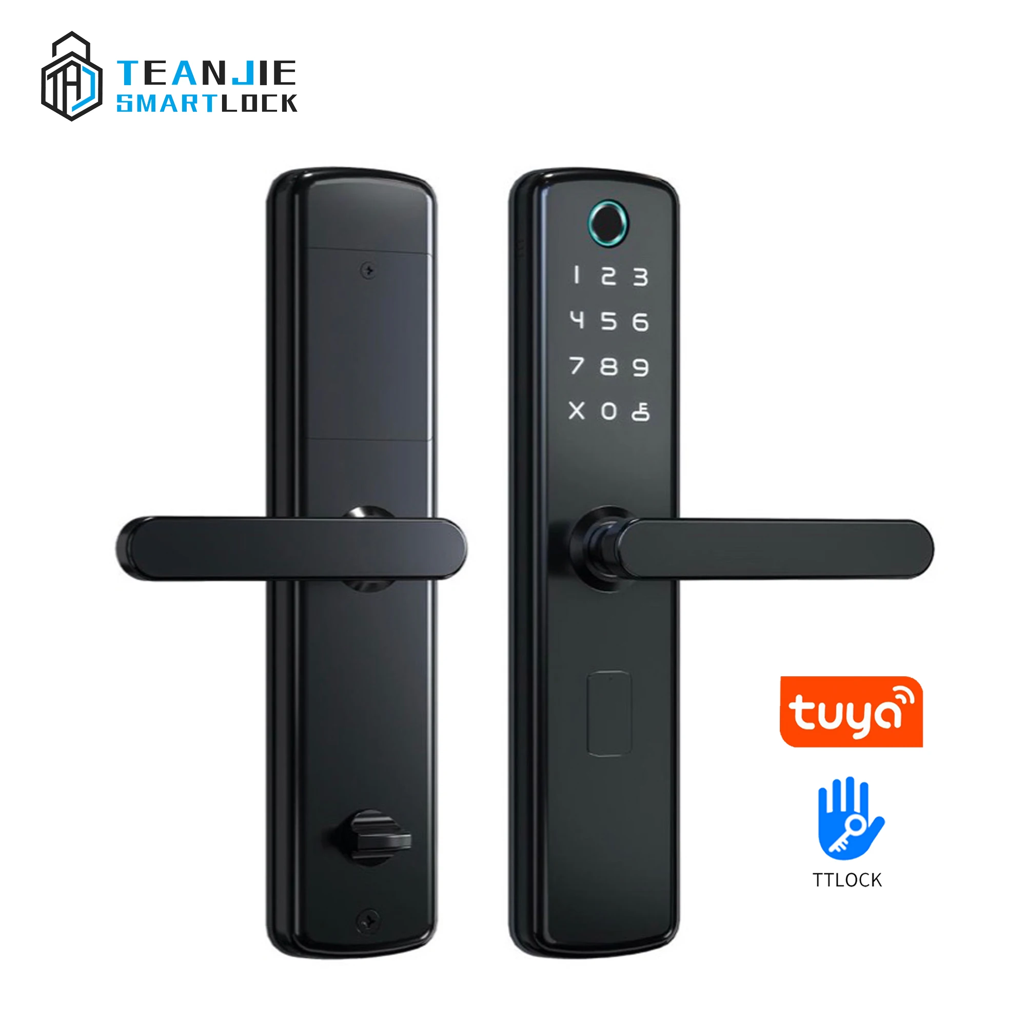 Intelligent Safe Biometric Fingerprint Scanner Door Lock With TTlock Tuya App Control