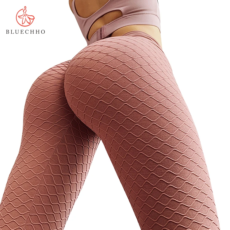 Womens workout athletic leggings yoga pants high waist v shape durable scrunch booty leggins