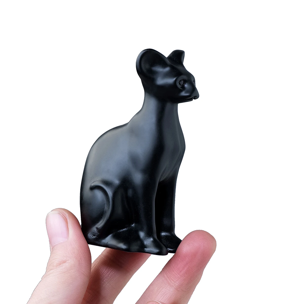 Crystal Hot Sales Yellow Calcite Carved Sphynx Cat Statue Carfts For Home Decor