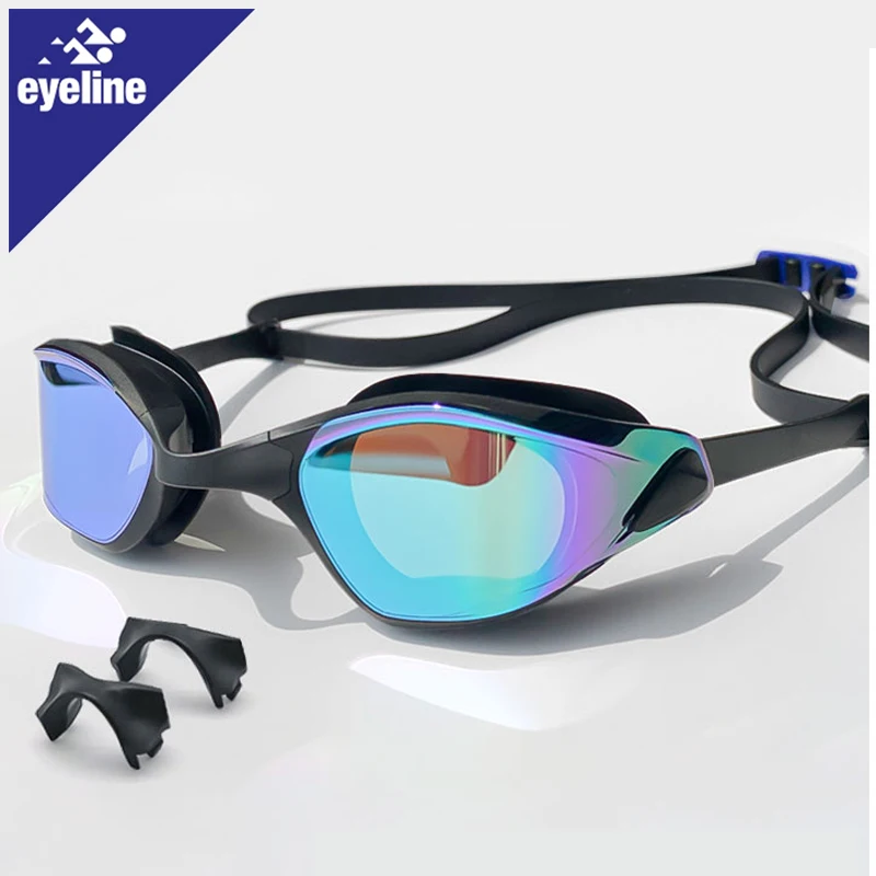 Adult Swimming Goggles Mirrored With Easy Adjust Strap Anti Fog Anti Uv Antileak Swim Goggles