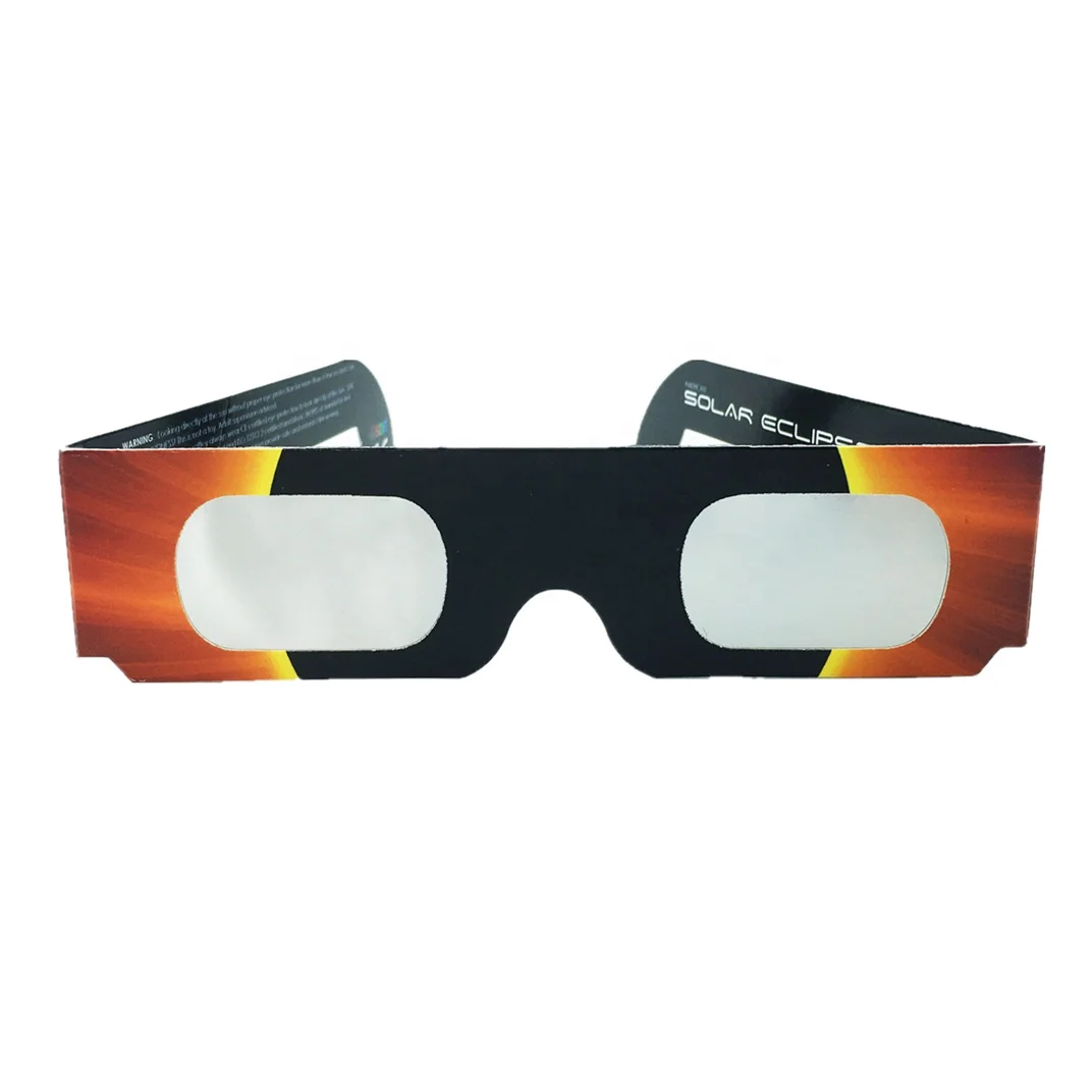 CE and ISO Certified Direct Sun Viewing Premium Total Solar Eclipse Glasses For Promotion